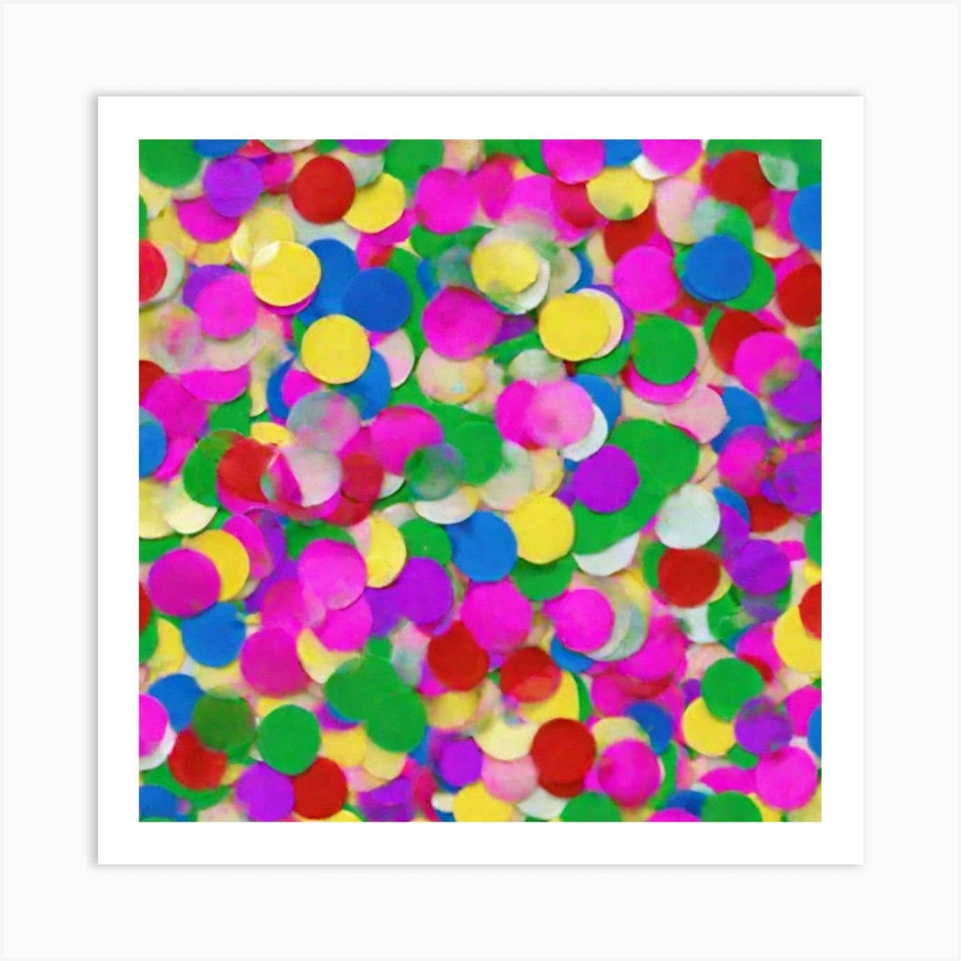 Confetti Confetti Art Print by Pat4U Fy