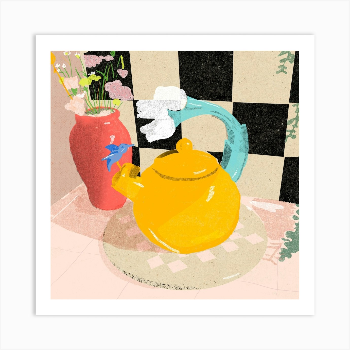 Teapot Art Print by By Audrey.D Fy