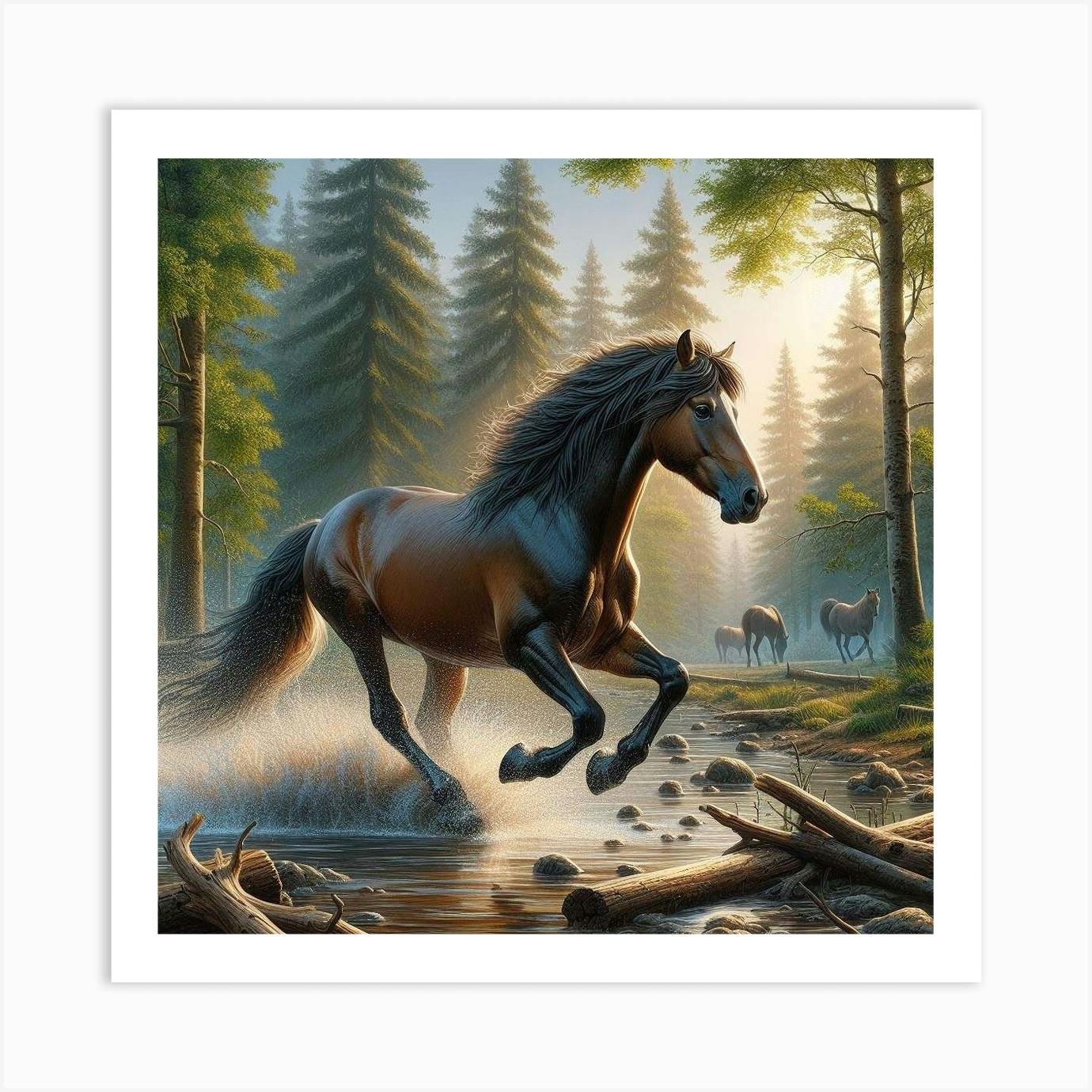 Stallion 24x24 original painting online