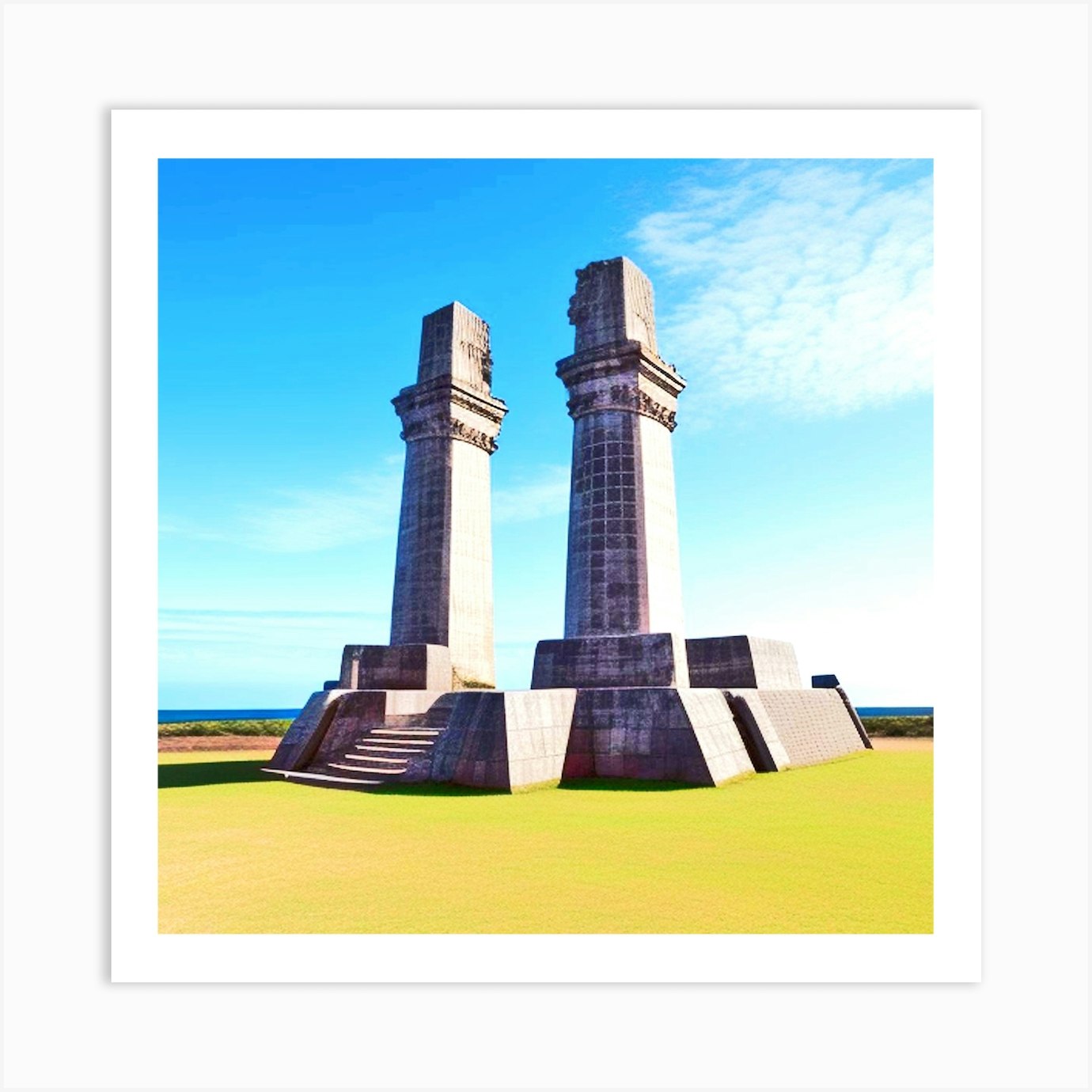 Two Monuments Art Print by MdsArts Fy