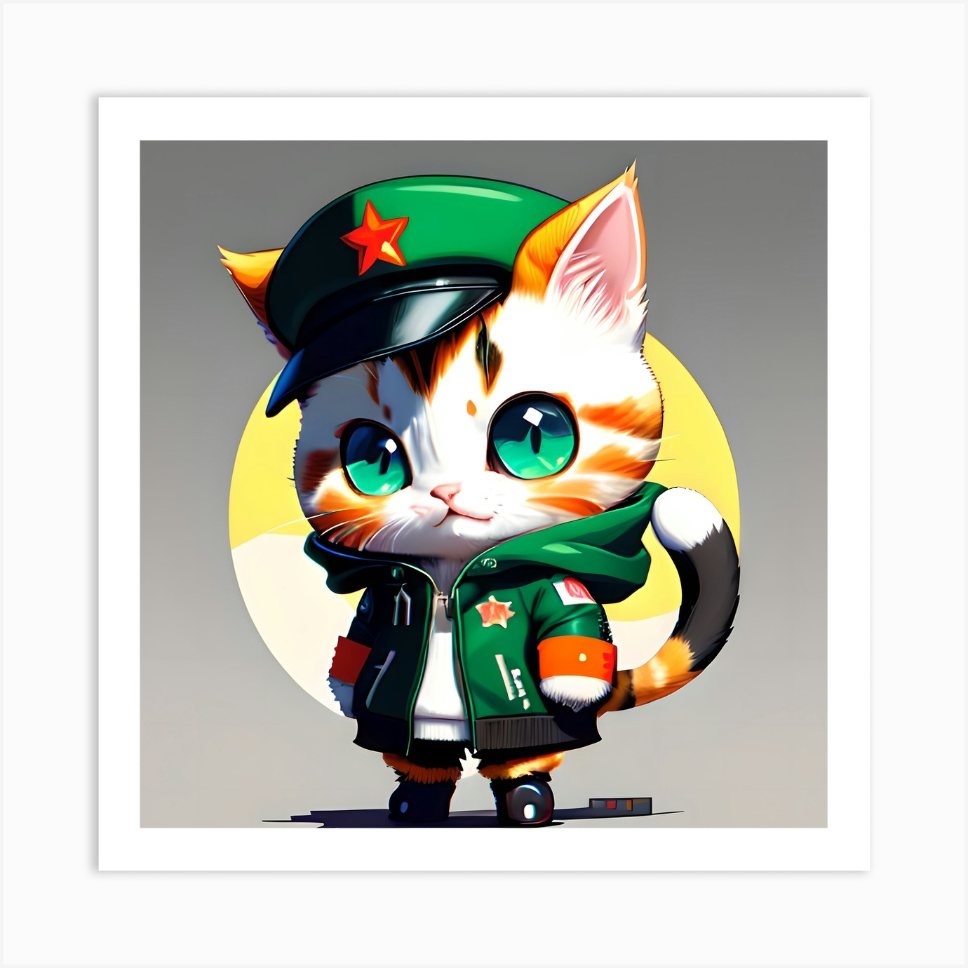 Comrade Cat Art Print by neroiscariot - Fy