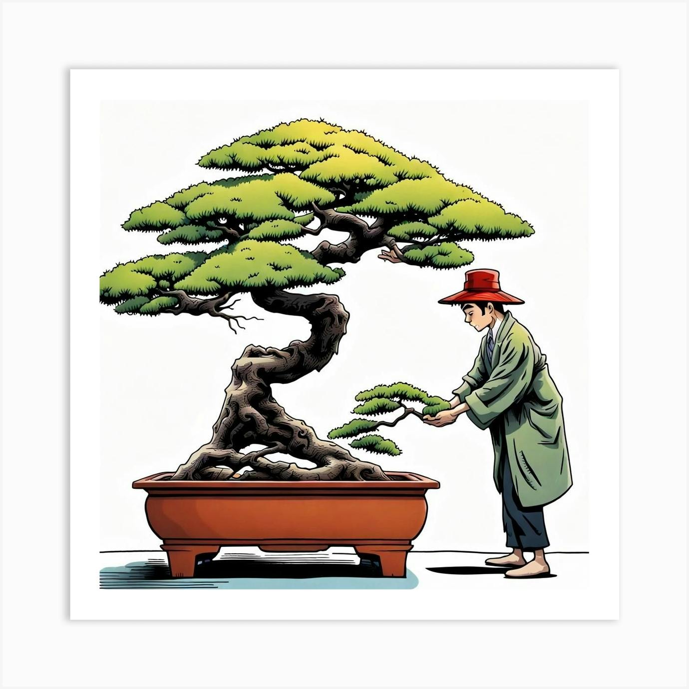 盆栽×⽣成AIアート”。TRADMANʼS BONSAIがデジタルアート