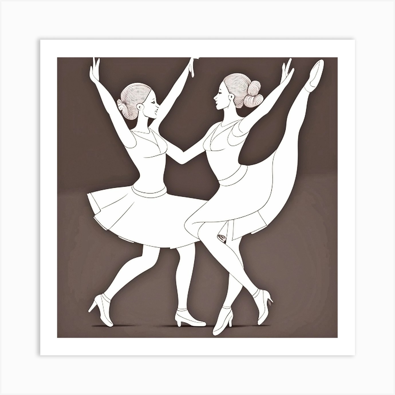 Ballerinas 6 Art Print By Mdsarts Fy 