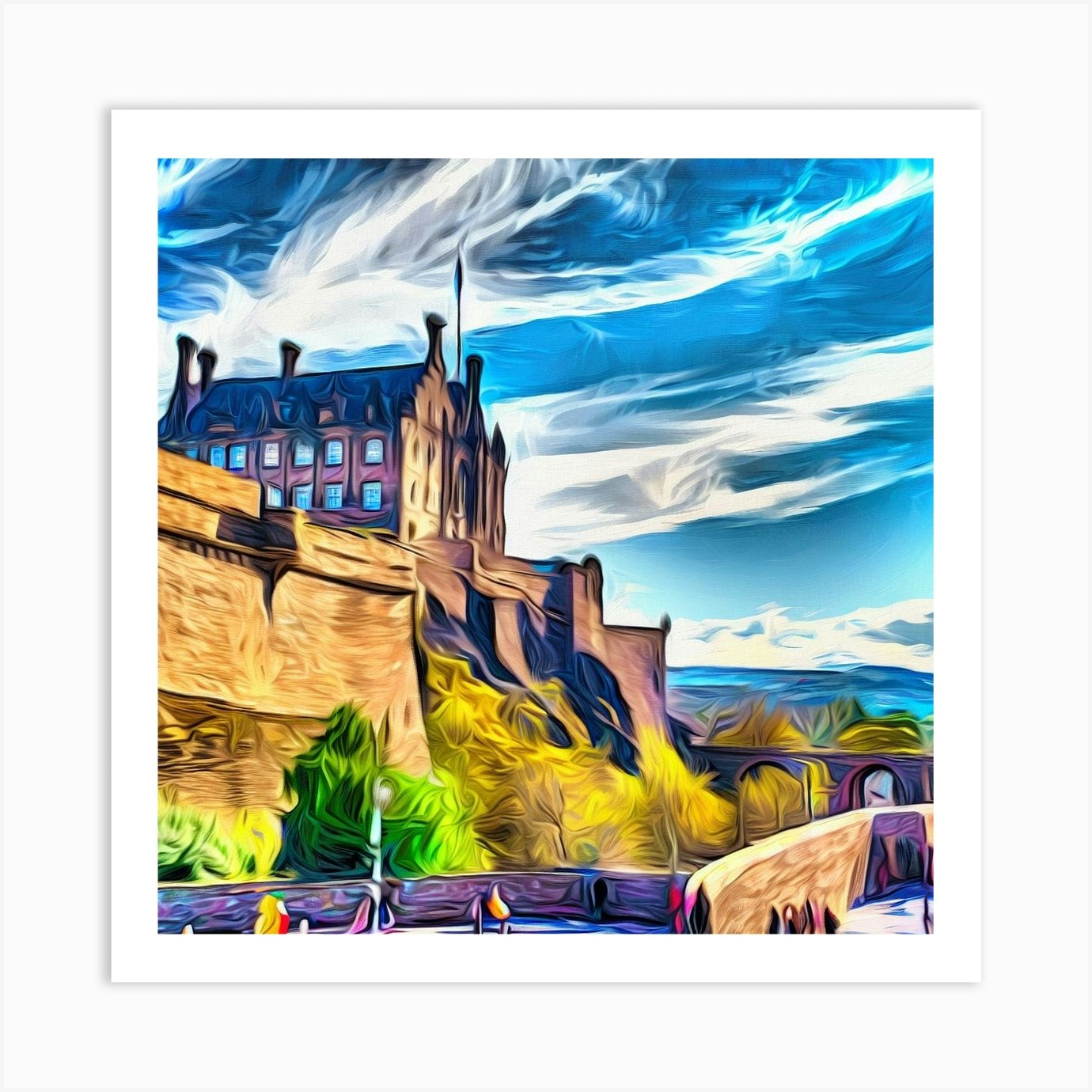 Edinburgh Castle Series 2 Art Print by GiovannaFerrero Fy