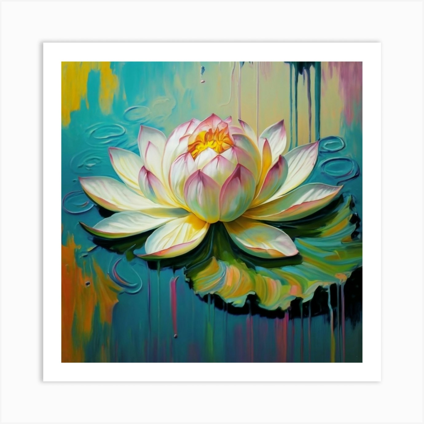 Lotus Flower 15 Art Print By Balram Giri Fy 9816