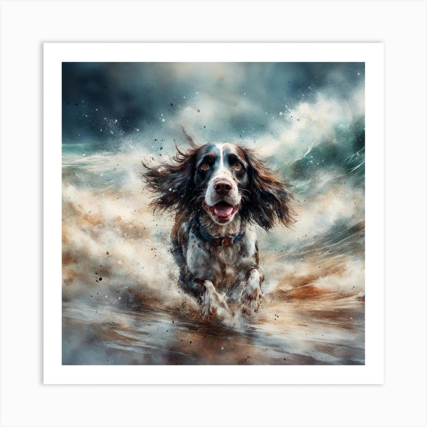 Springer spaniel hot sale art