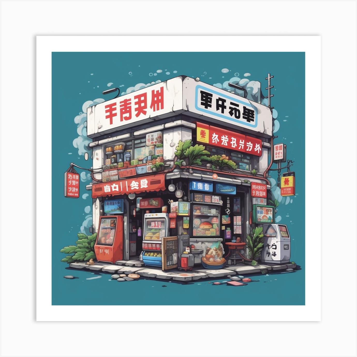 Asian Shop Art Print By David Arts Fy   Af874d64 984f 43ac B420 Ffdf8de78162 