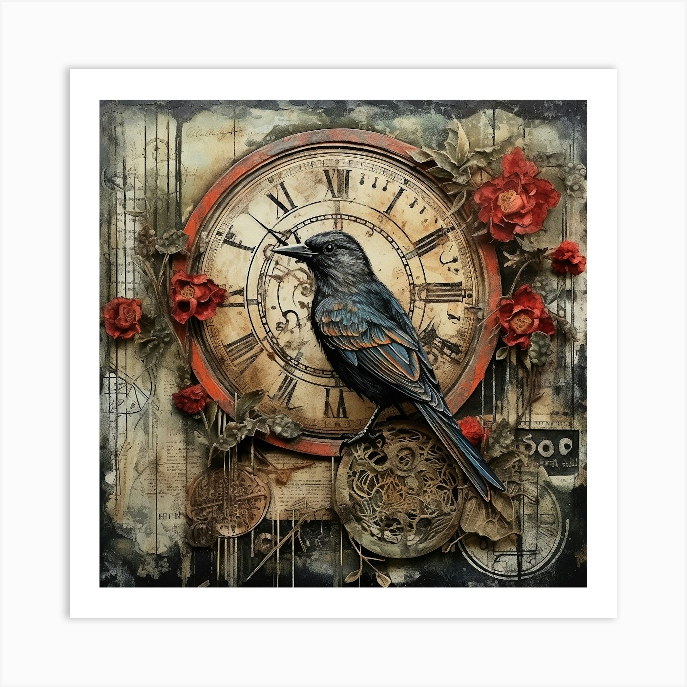 Clockwork Bird 2 Art Print by DBmedia Fy