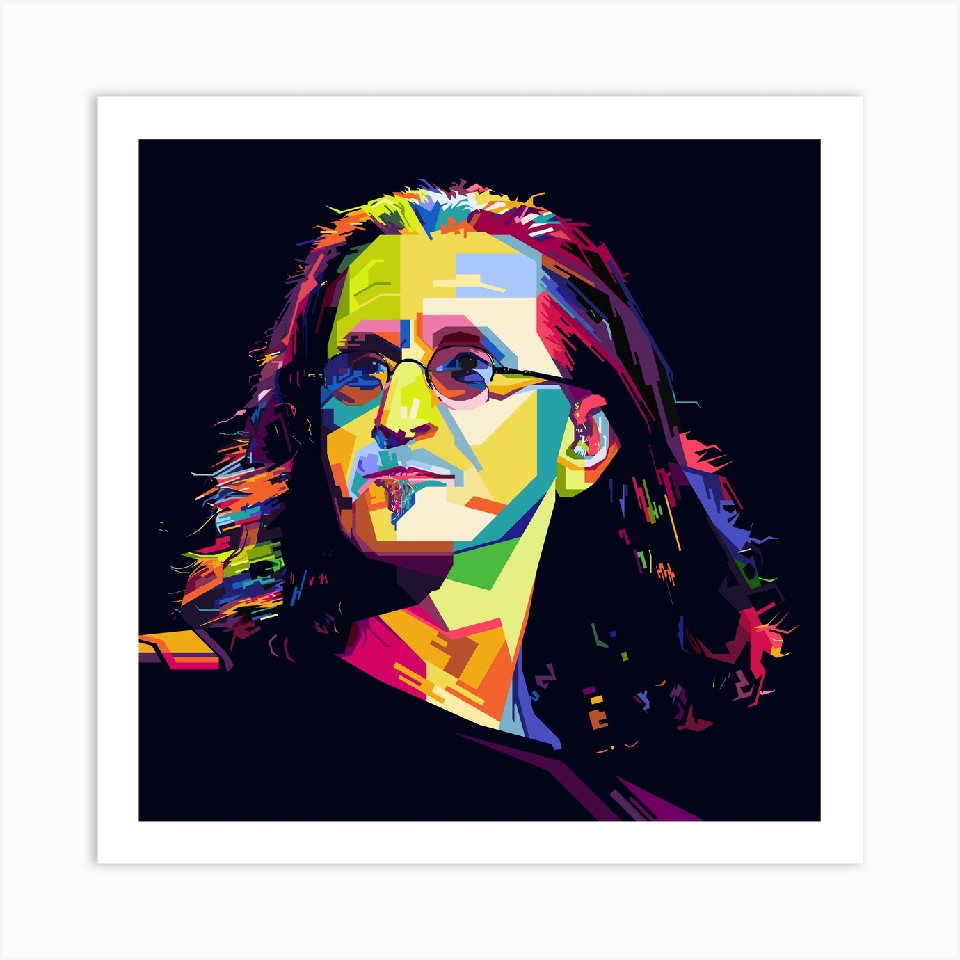 Geddy Lee Style WPAP Art Print by SWArtwork - Fy