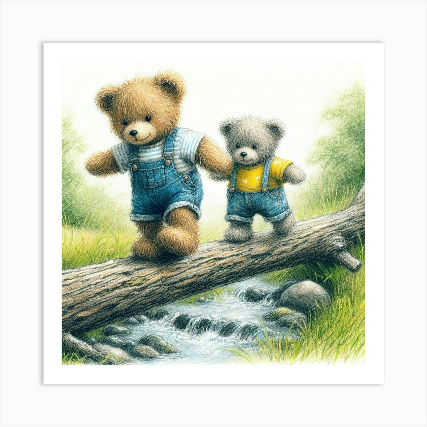 Baby Sitter Limited Edition, signed art, 22 inch by 24 inch, oil Giclee print, unframed discount print