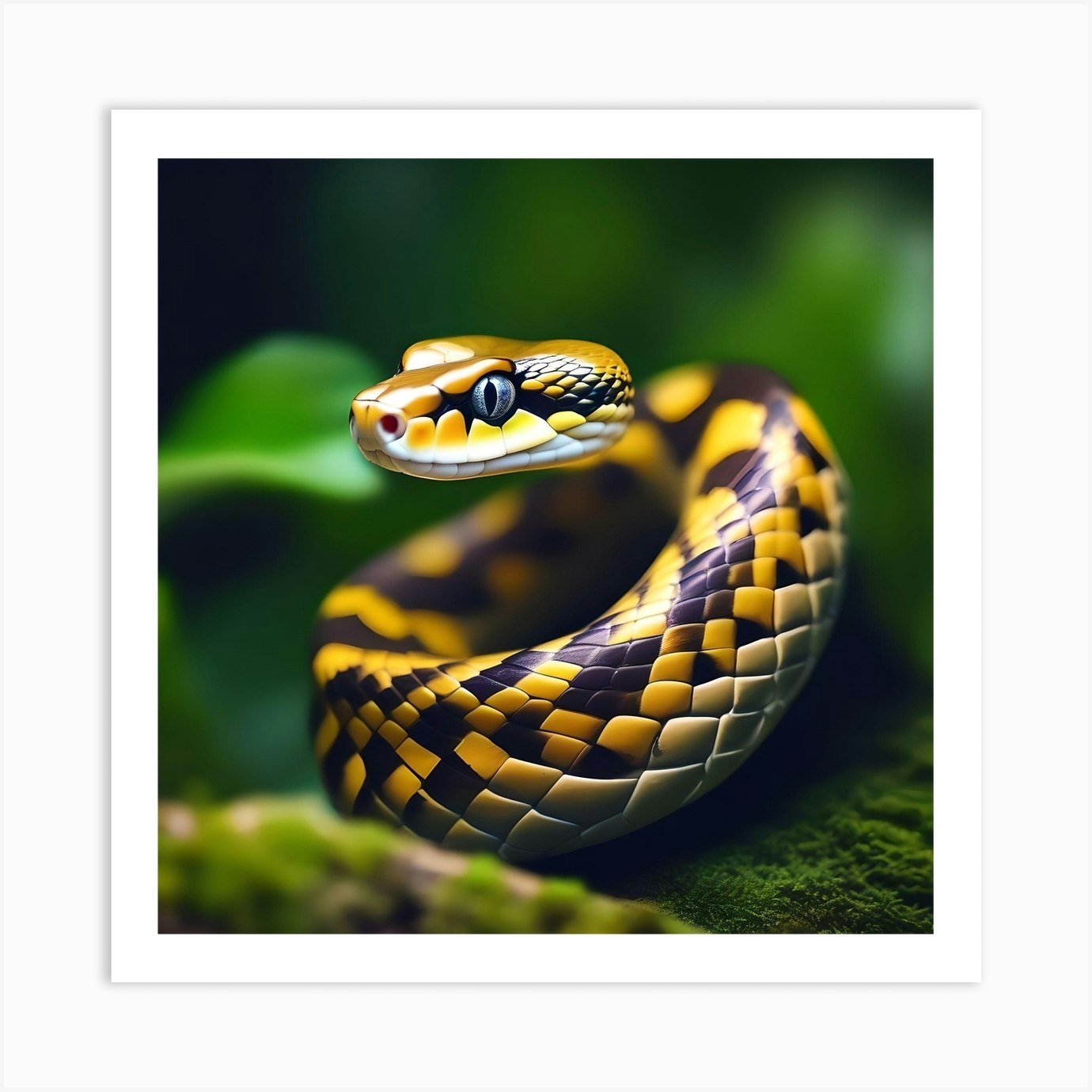 Snake, Snakes, Snake Art Print by RKIK JIJI Fy