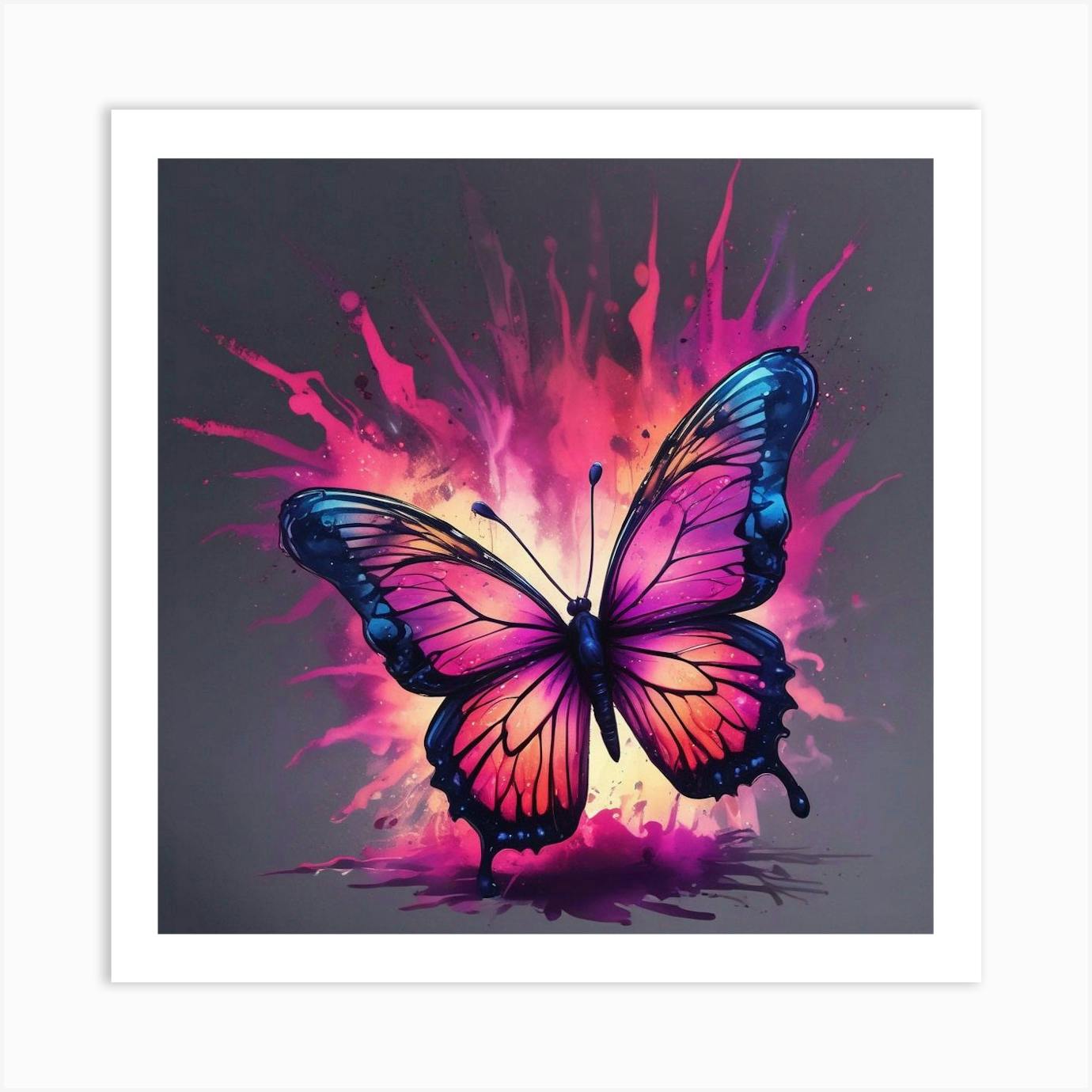 Butterfly, canvas, selling painting, abstract art, canvas print, Becoming Free