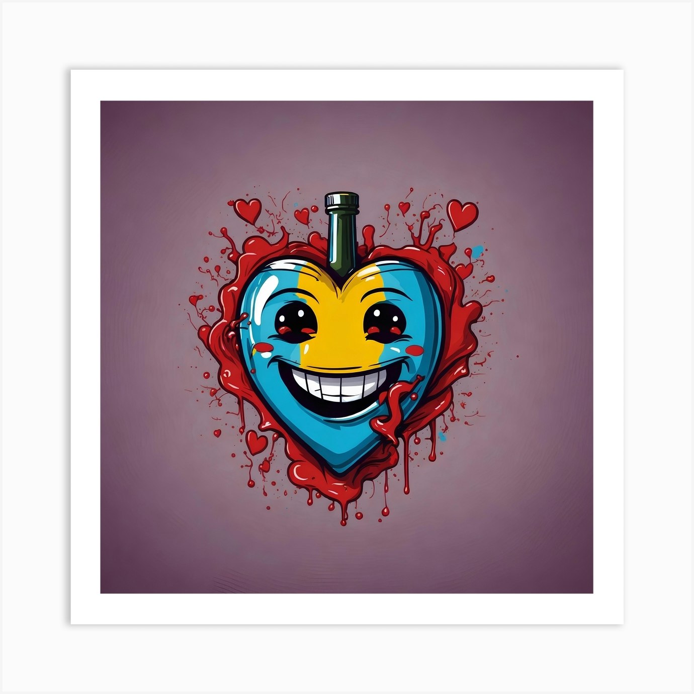 Heart Of Smile Art Print By Ishwar Creation Fy 