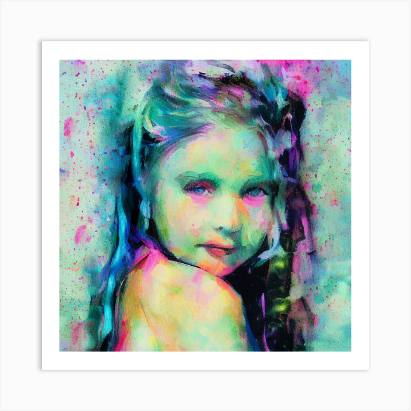 Little Girl Art Print by Art's By Artist Fy