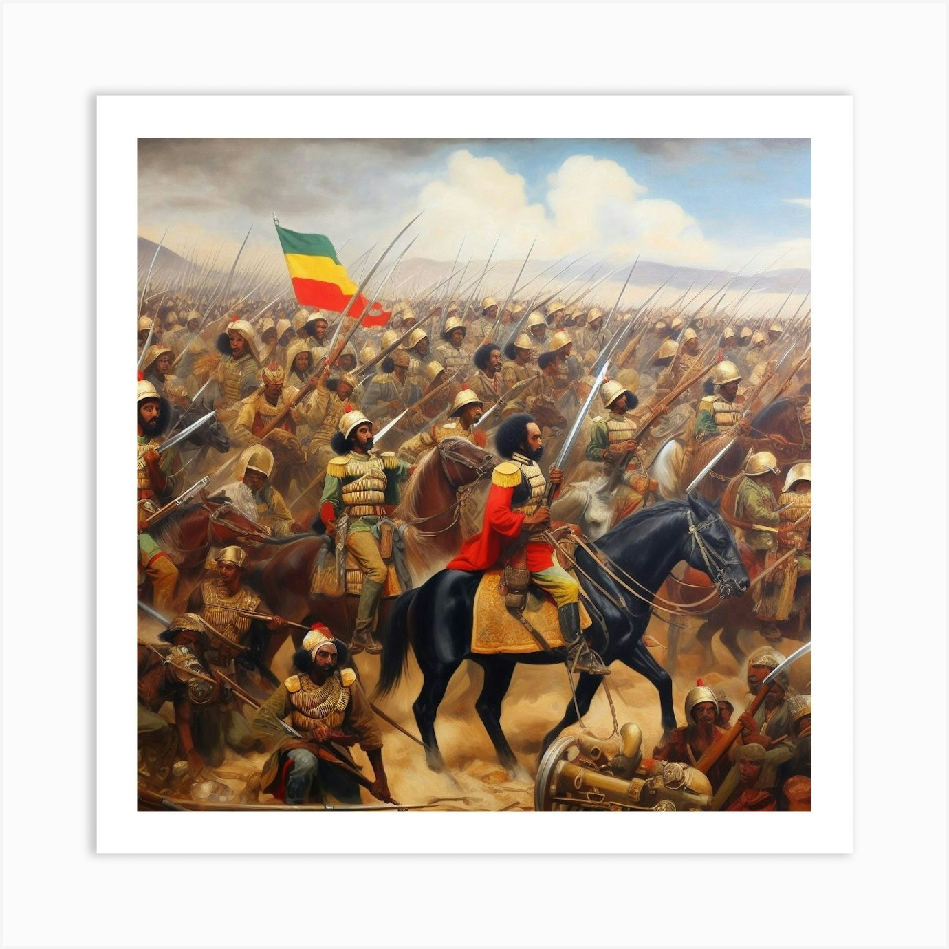 Battle Of Ethiopia (ADWA) Art Print by yusuf - Fy