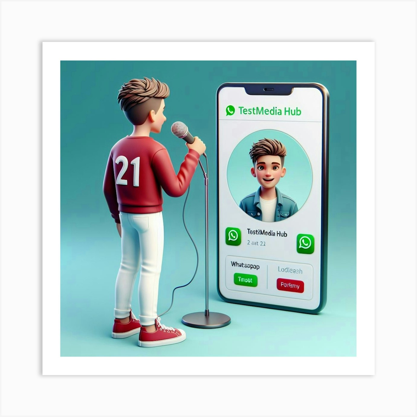 Whatsapp Art Print by TESTIMEDIA HUB Fy