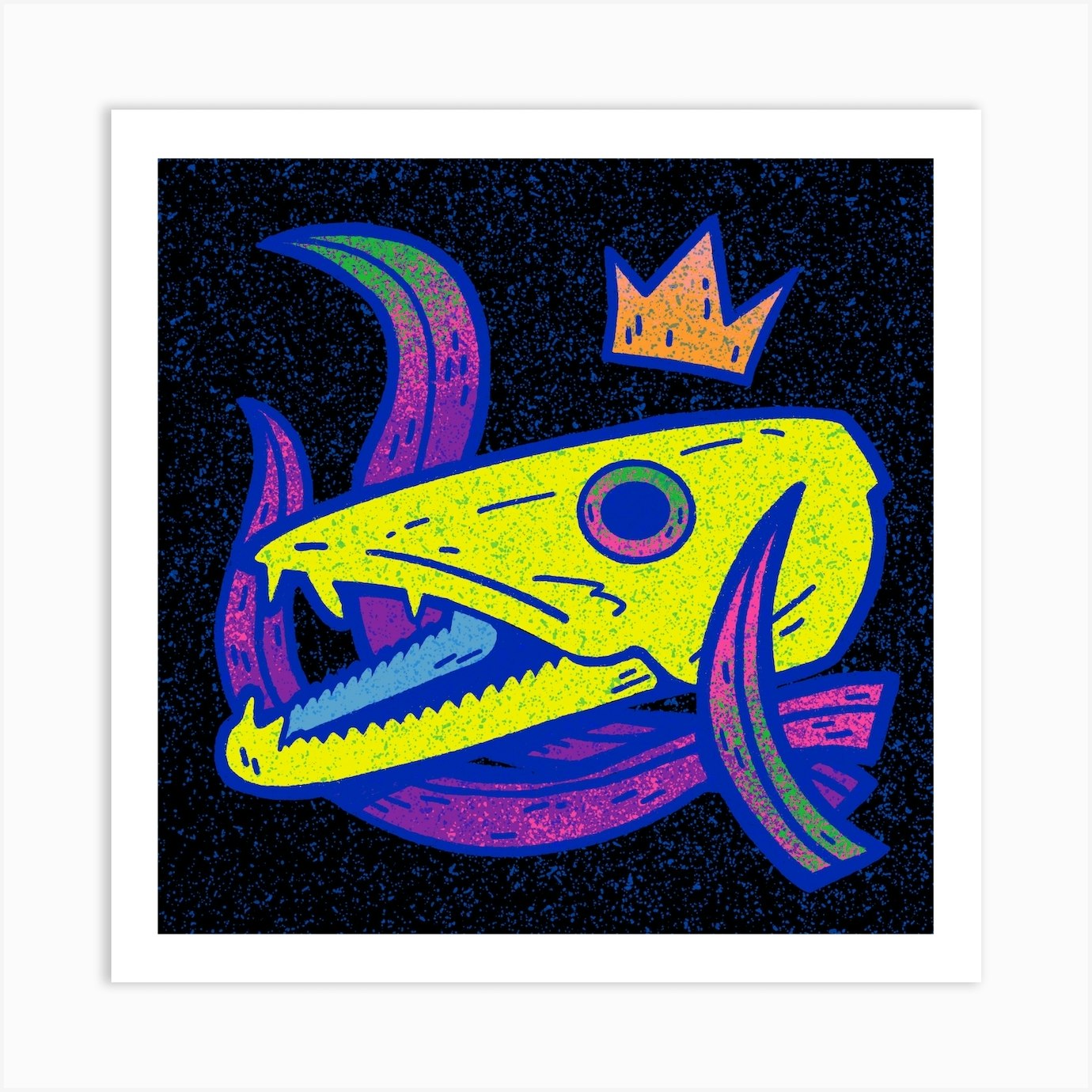 Chromadepth Barracuda Skull Art Print by 2is3! - Fy