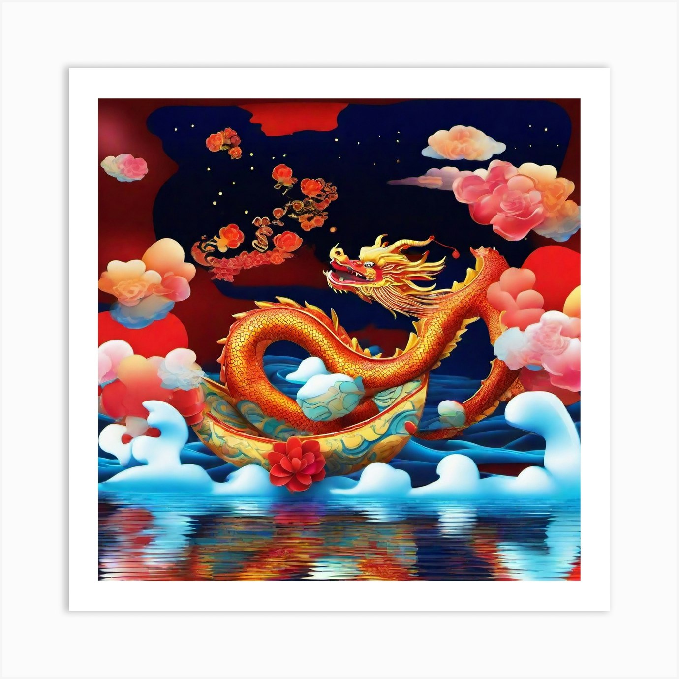 Chinese Dragon 83 Art Print by mastermesh - Fy