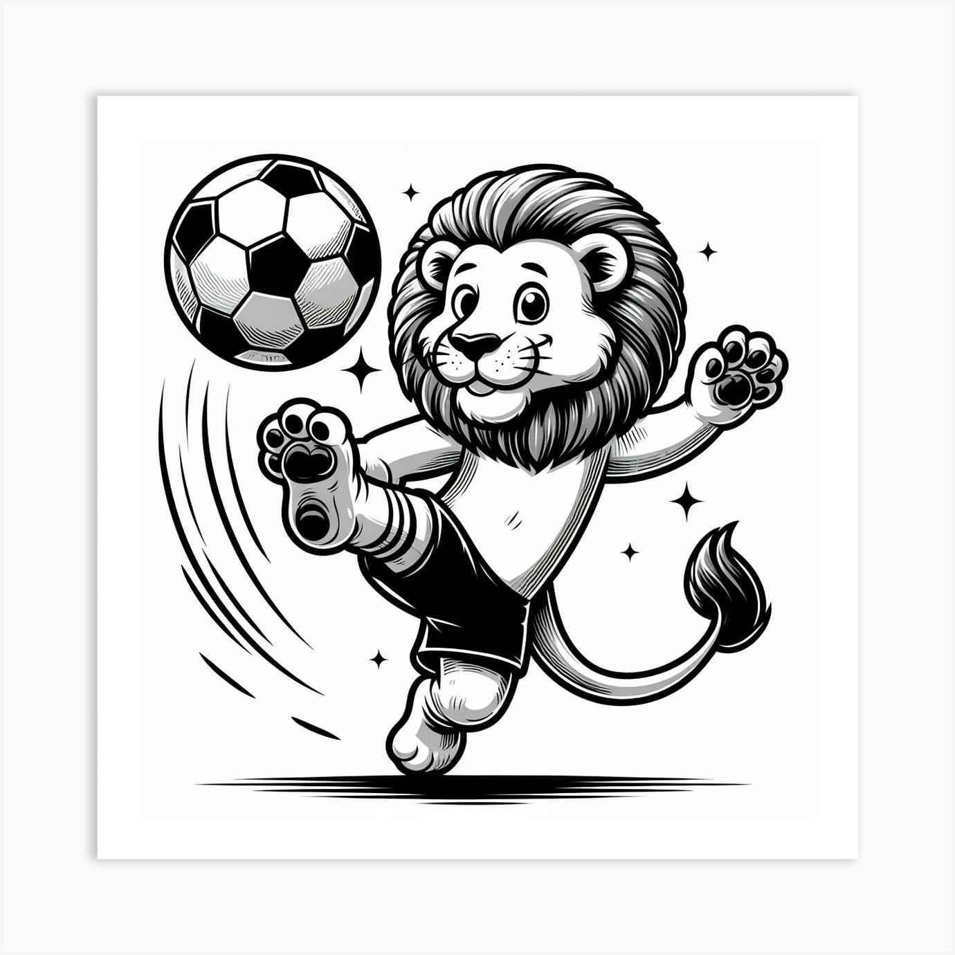 Soccer ball line drawing sales