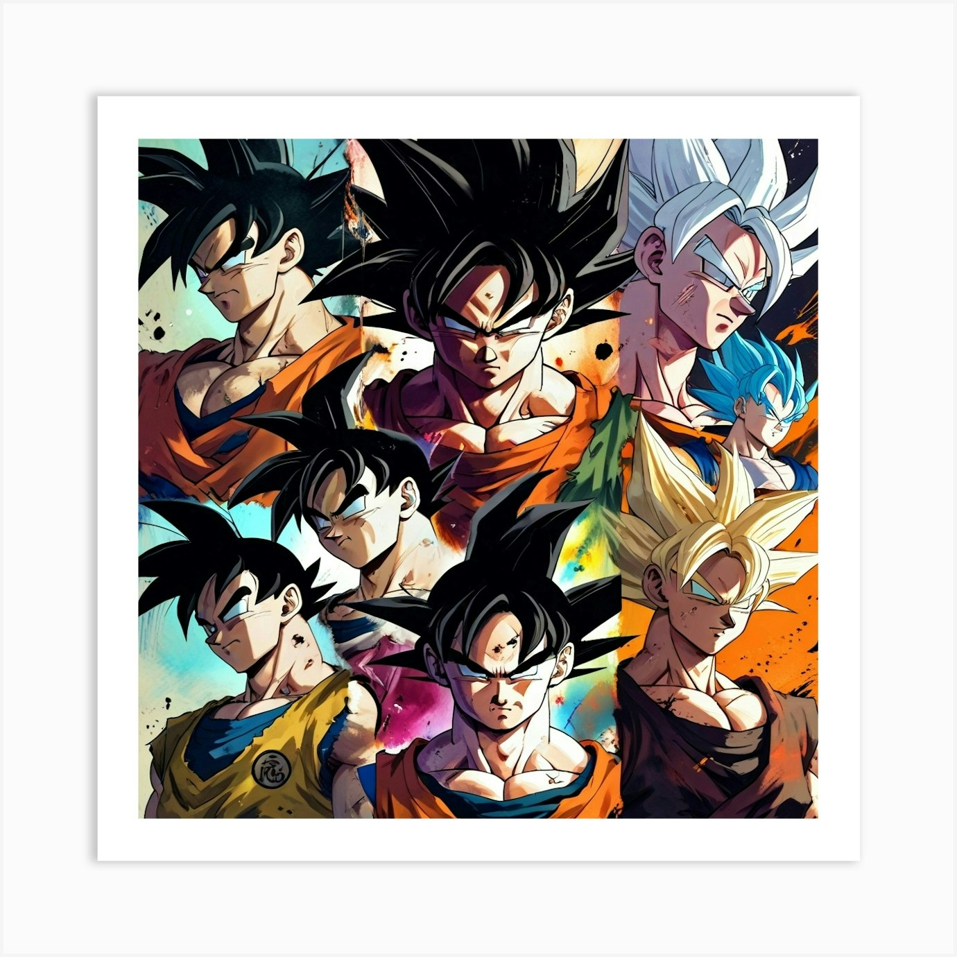 Dragon Ball Z Collage 2 Art Print by IsobariArt - Fy