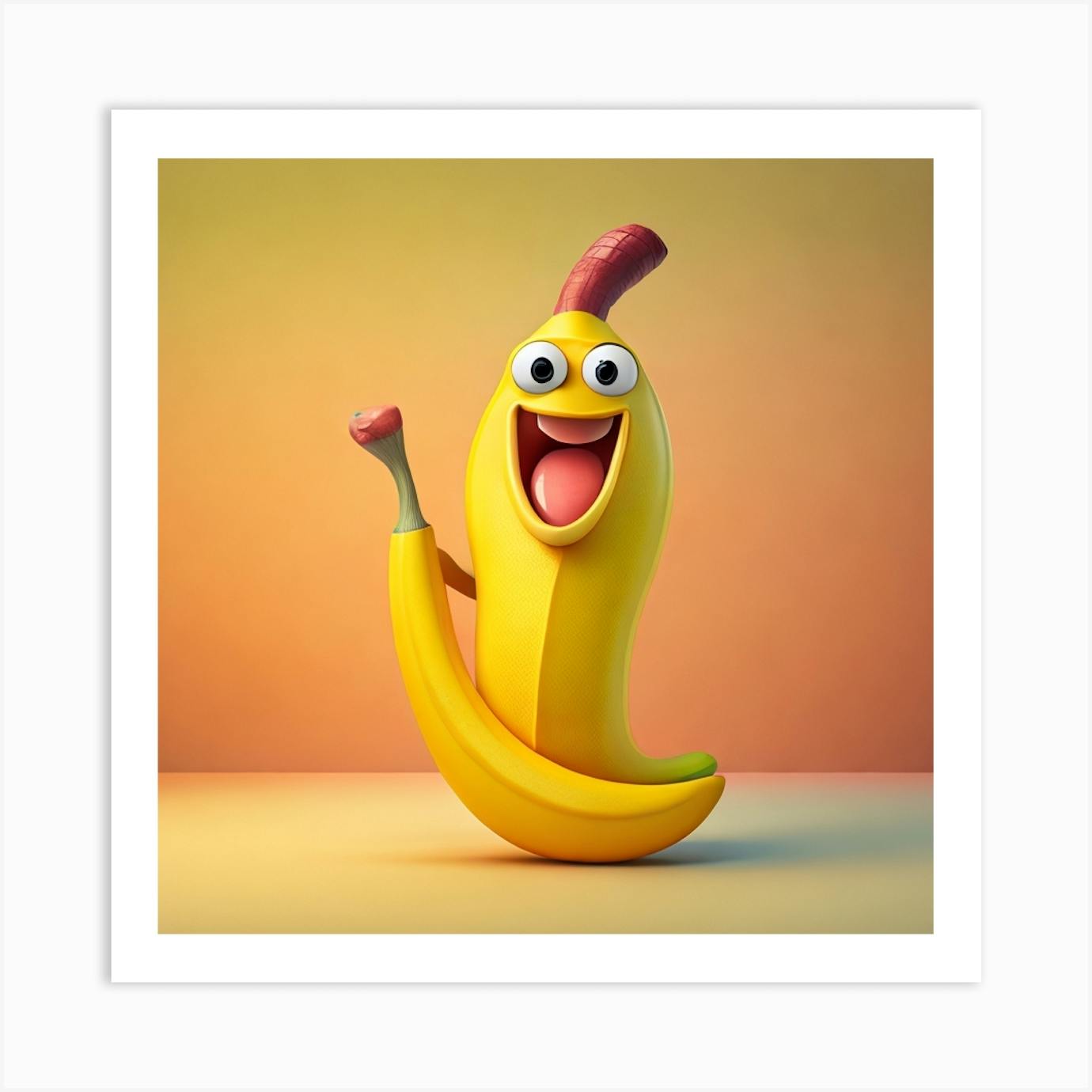 Banana 3d Art Print
