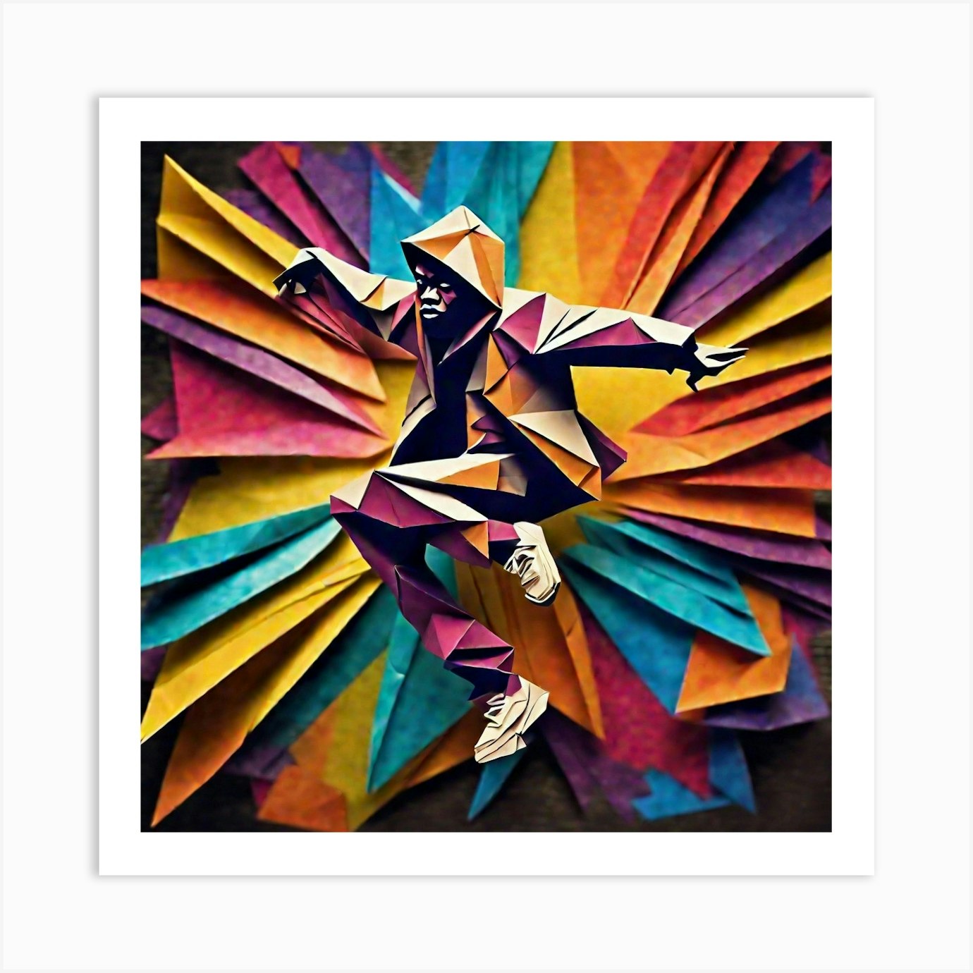 Origami Art 22 Art Print by Artai - Fy