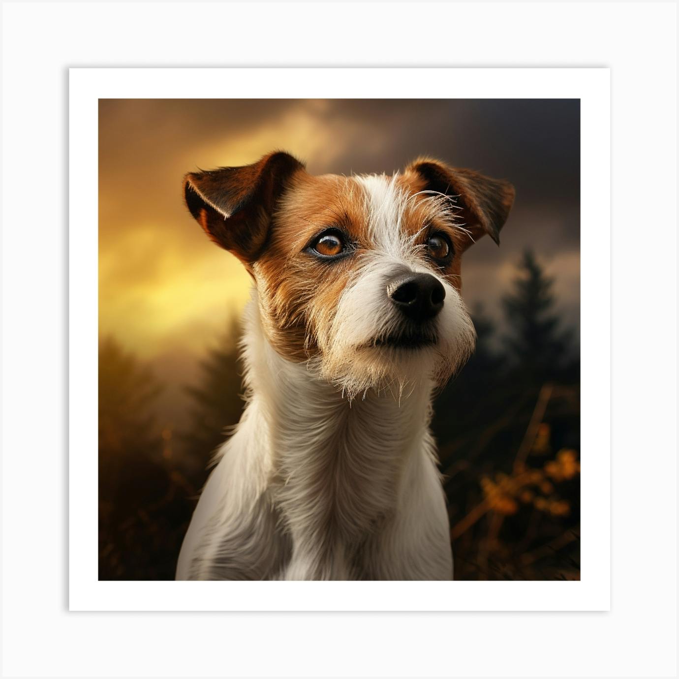 Jack russell hot sale terrier art