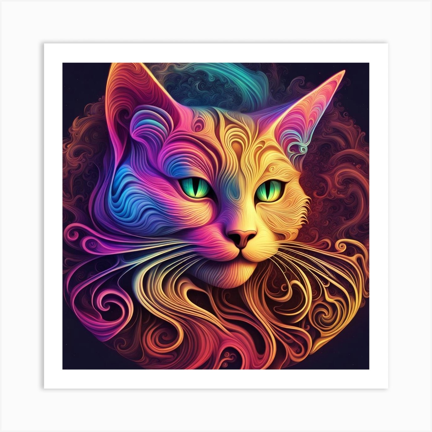 Magical Cat Art Print by MysticCreative - Fy