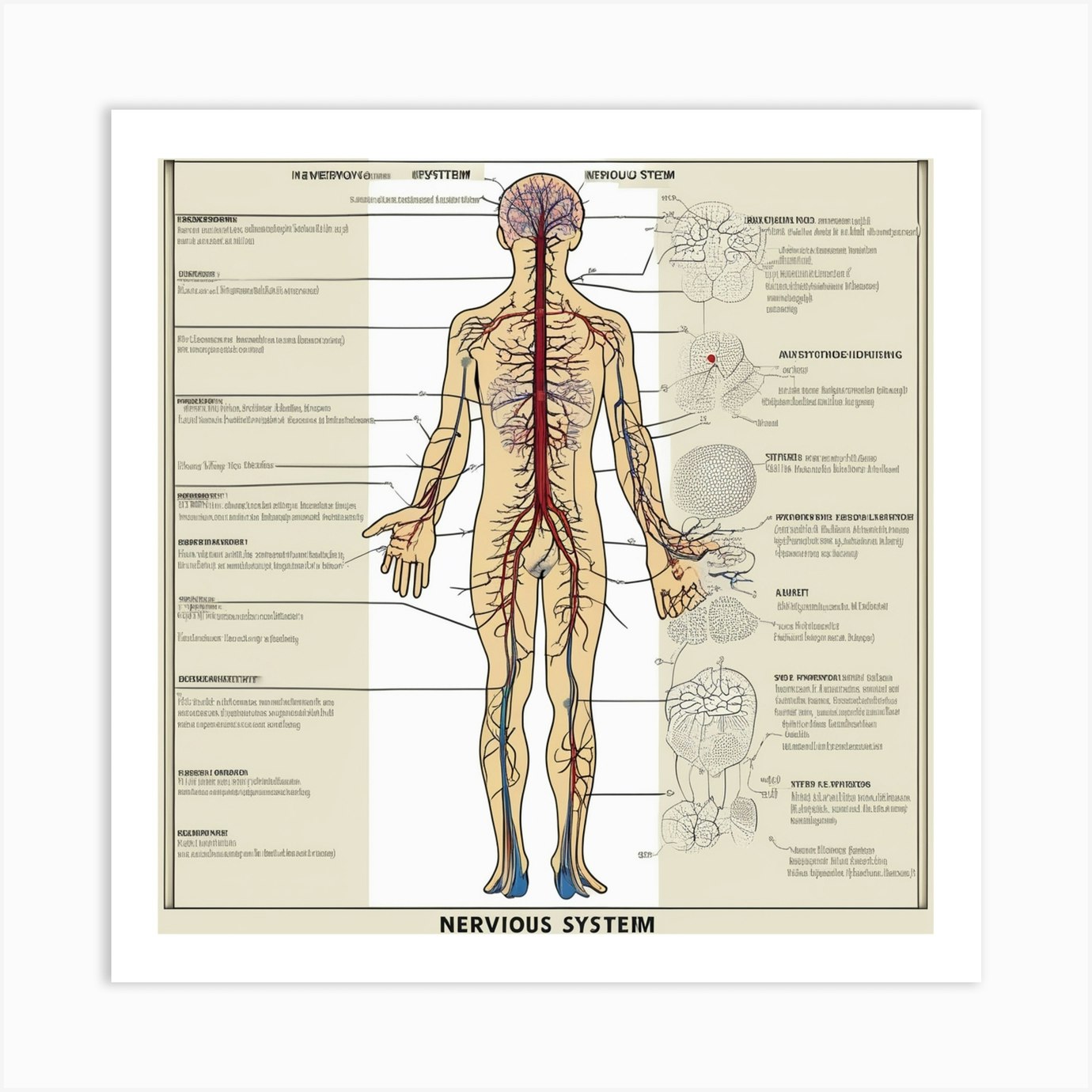 Nervous System Art Print by Pat4U - Fy