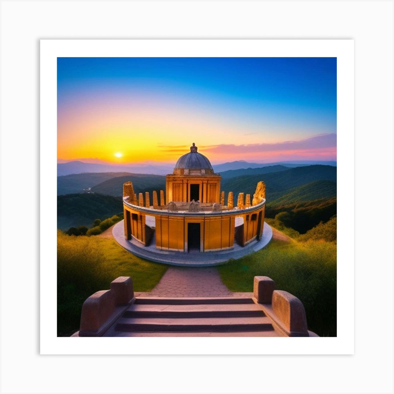 Santa Cruz Temple 1 Art Print by MdsArts Fy