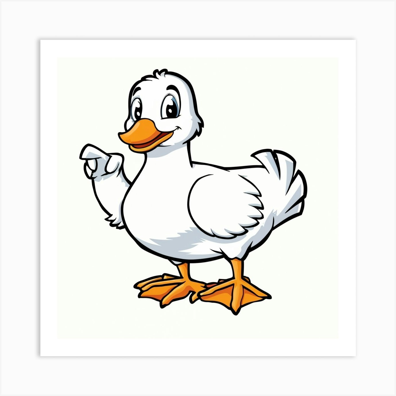 Duck Pointing Art Print by balram giri - Fy