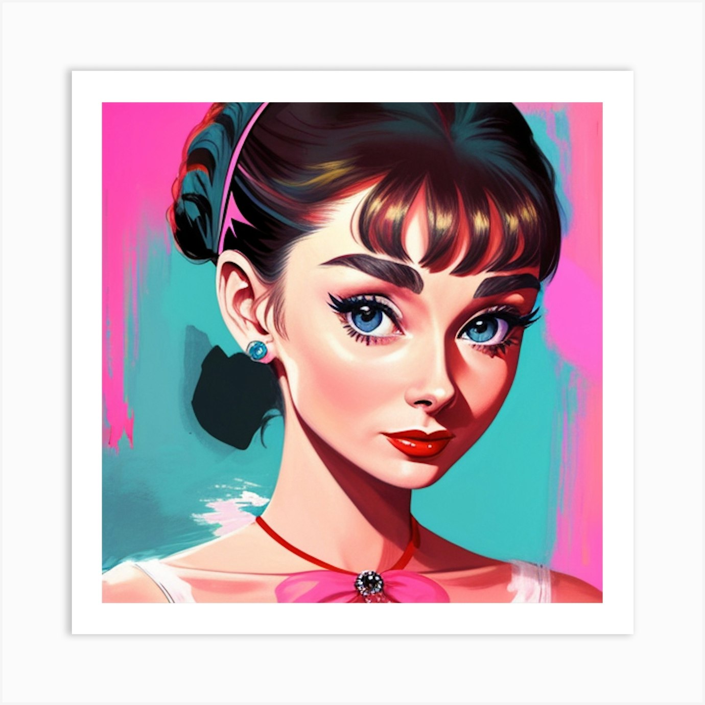 Audrey Hepburn Vintage Canvas Art Print By Freedomx Fy