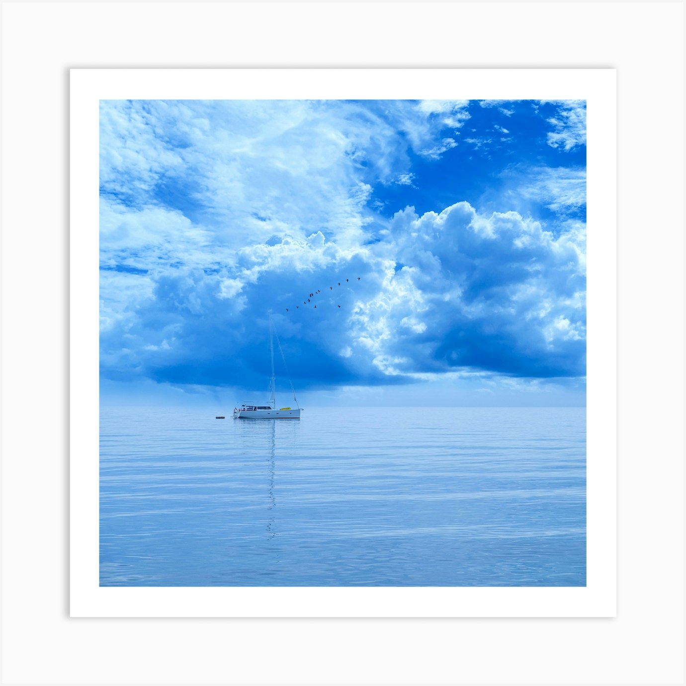 Calm Before Storm Art Print By Bsk Designs Fy 7923