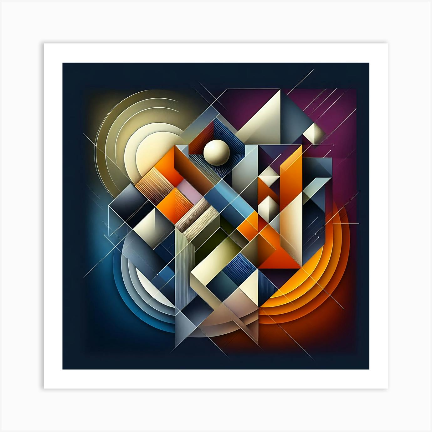 Geometric abstract paintings online
