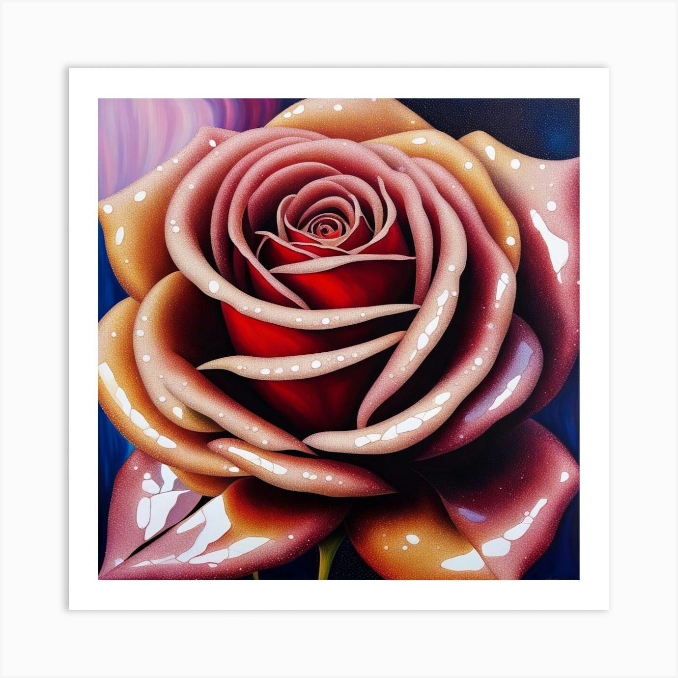 Beautiful Rose Art Print by Artistcom