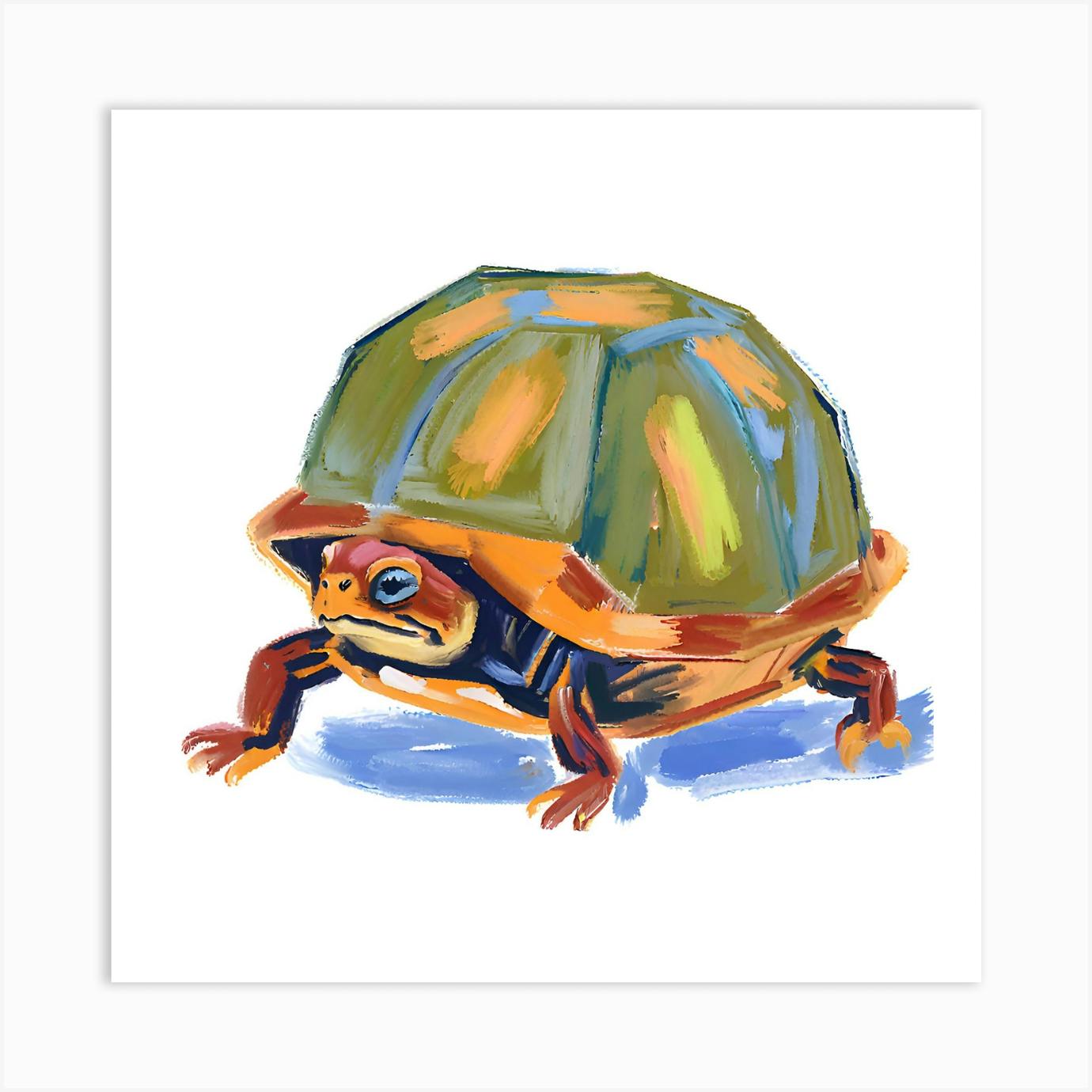 Box Turtle 08 Art Print by Lisa Baum - Fy