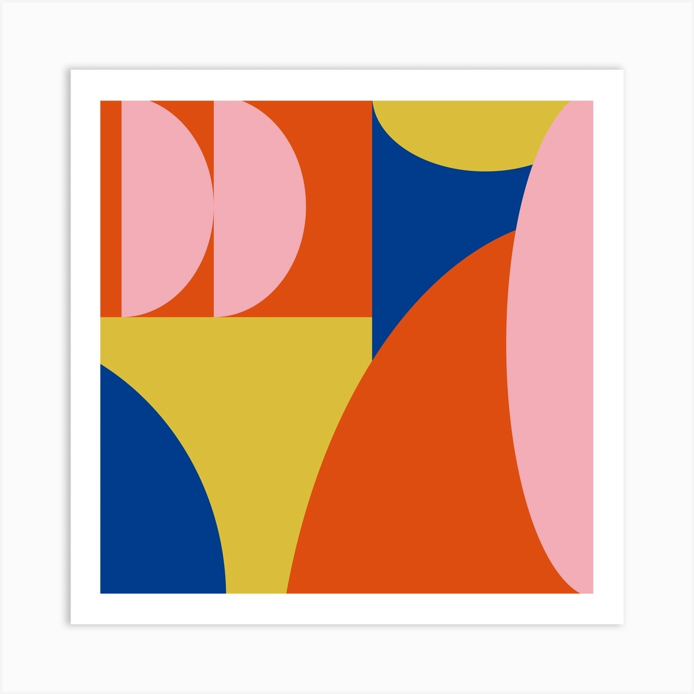 Primary Shapes And Colors Square Art Print by Apricot + Birch - Fy