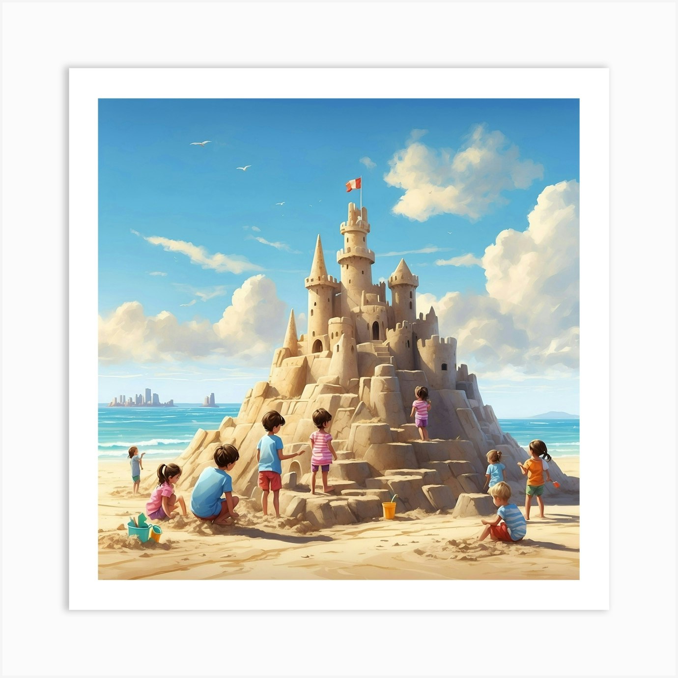 Sand Castle 2 Art Print By Ishwar Creation Fy 