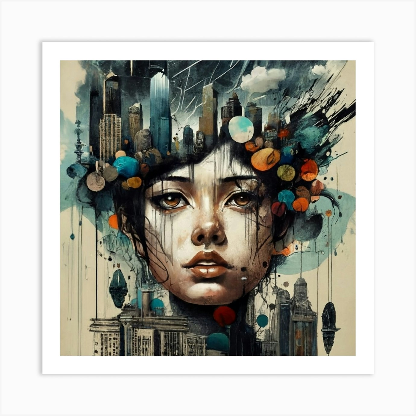 Urban Girl Art Print by ArtDecors - Fy