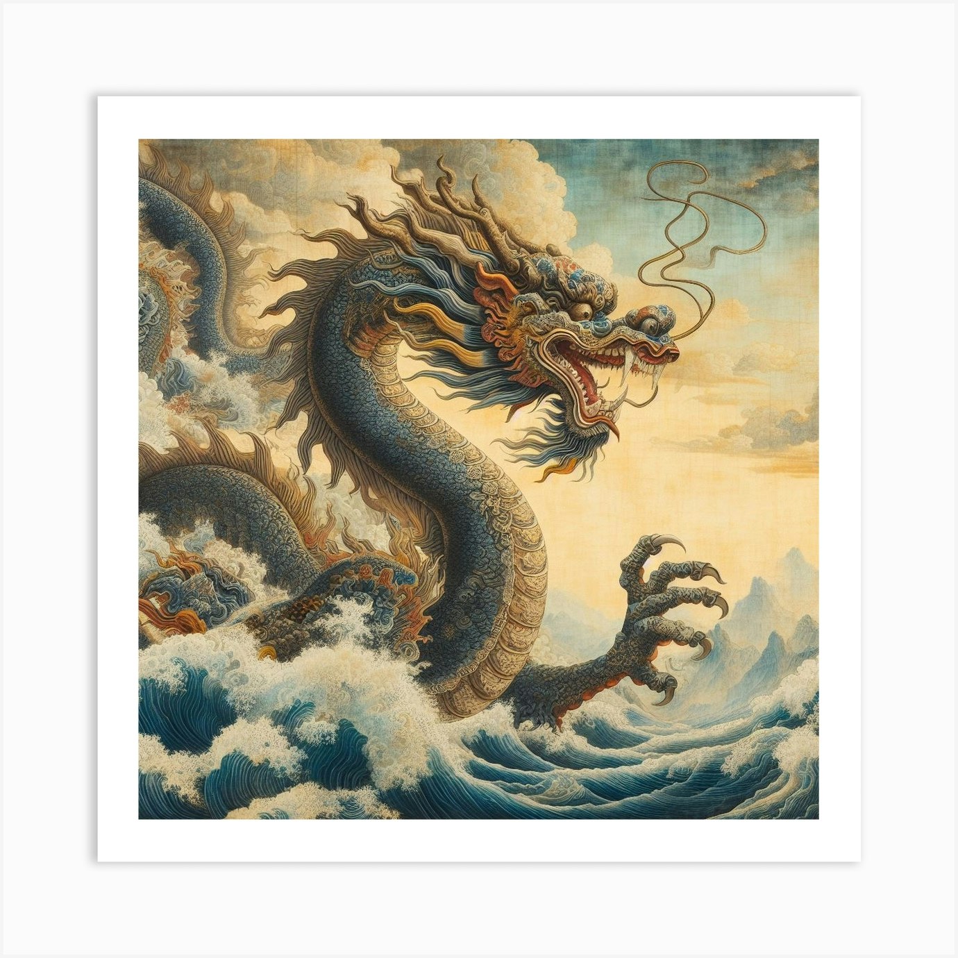 Dragon Arrival Art Print by Prettymaiden - Fy