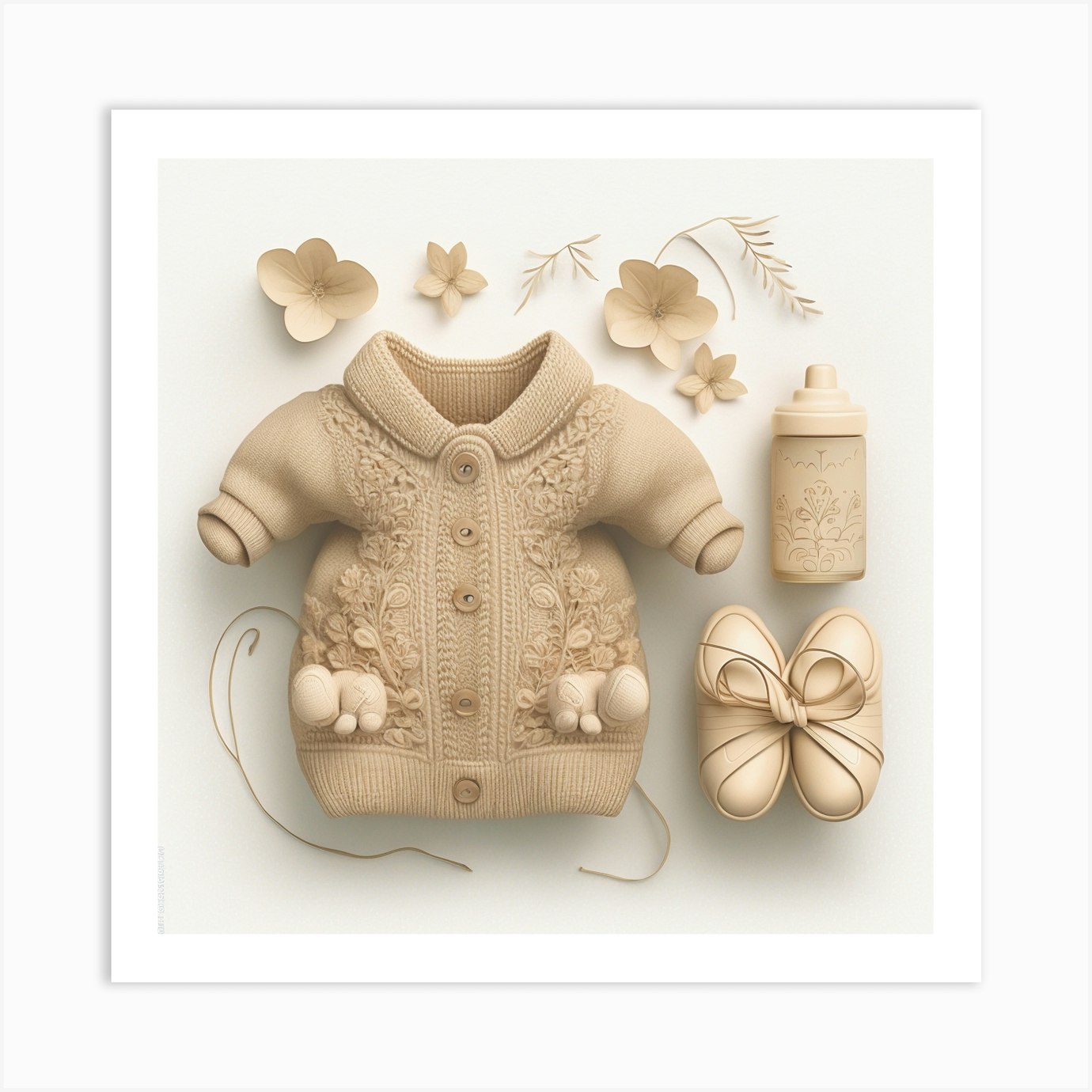 Baby'S Clothes Art Print by Chaotic Fy