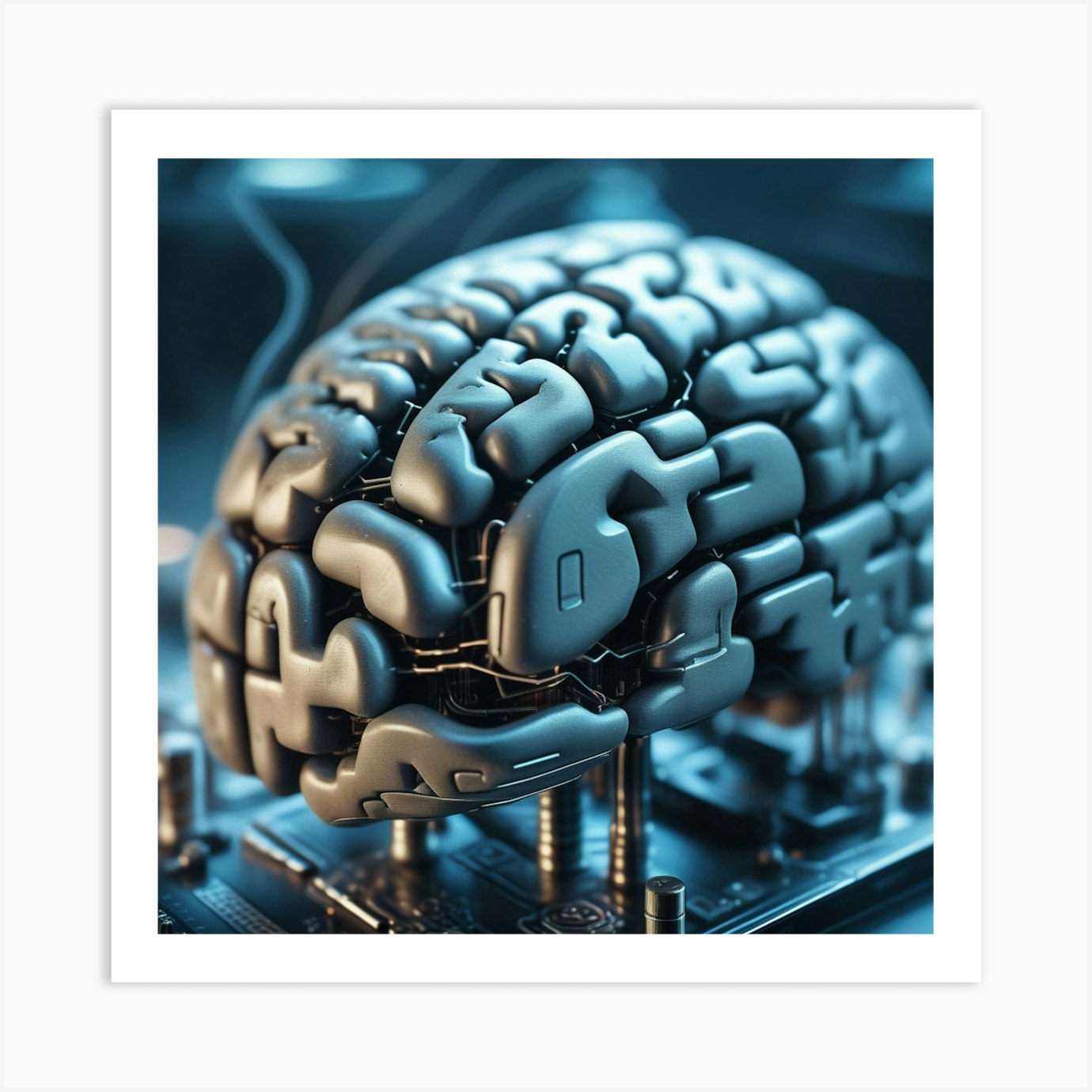 Brain On A Chip 3 Art Print by Pat4U - Fy