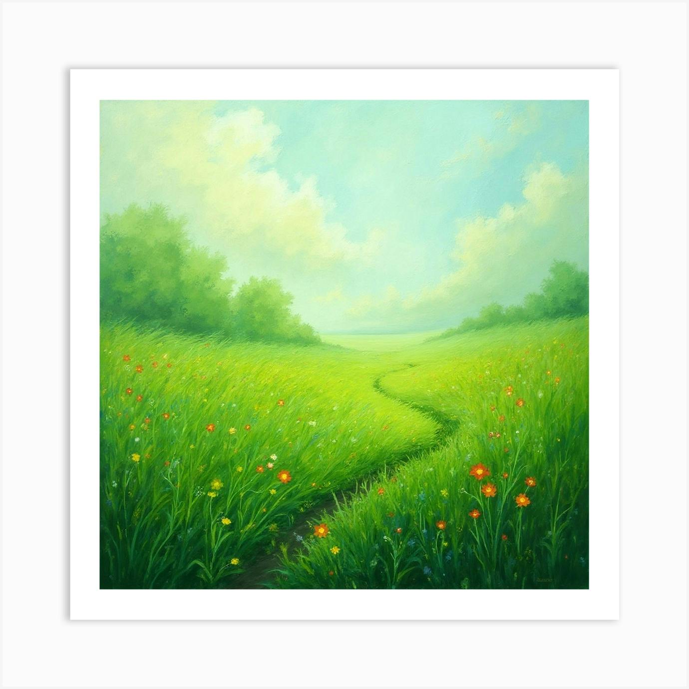 【セール】 福袋 の通販 Pretty Green Art Print by The Trephenah Collection - Fy 絵画