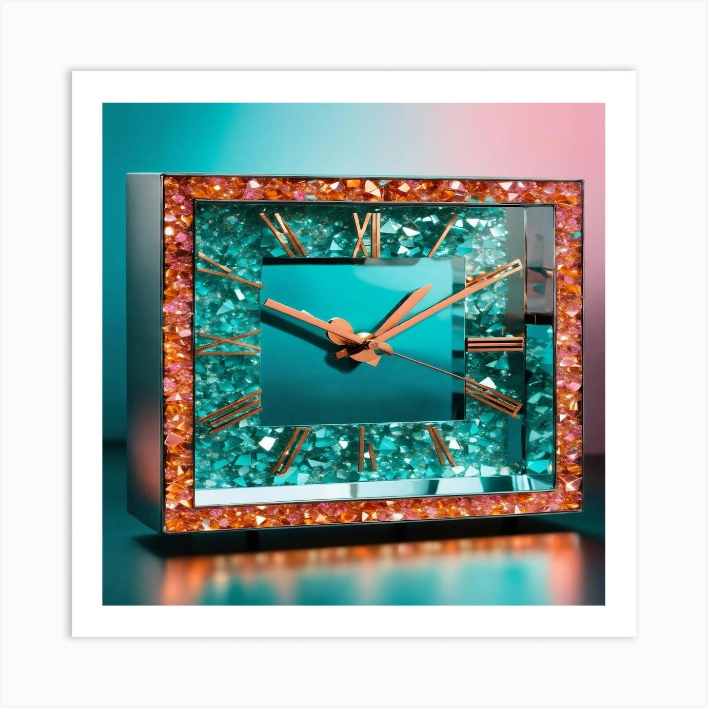 Swarovski crystal wall clearance clocks