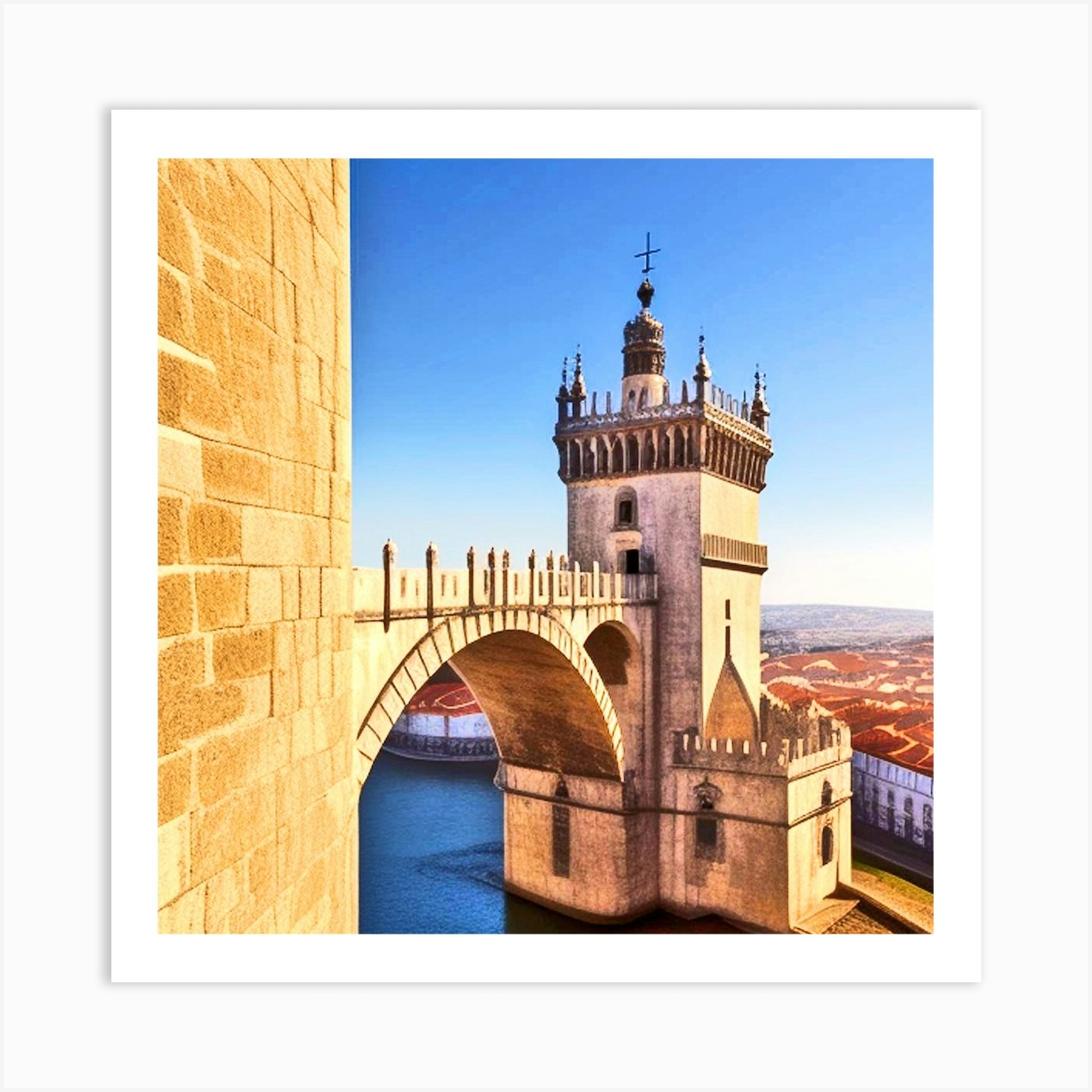 Bridge Over The River 22 Art Print by MdsArts Fy