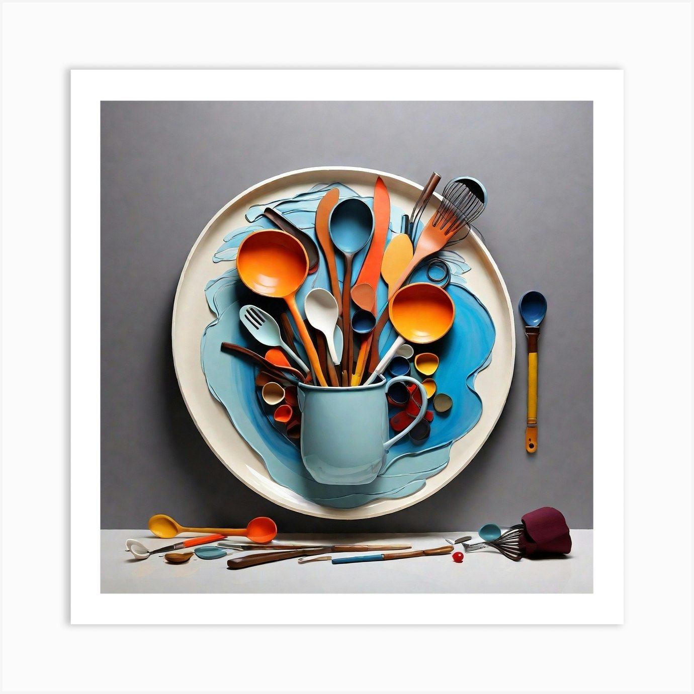 Utensils Art Print by yazan az Fy