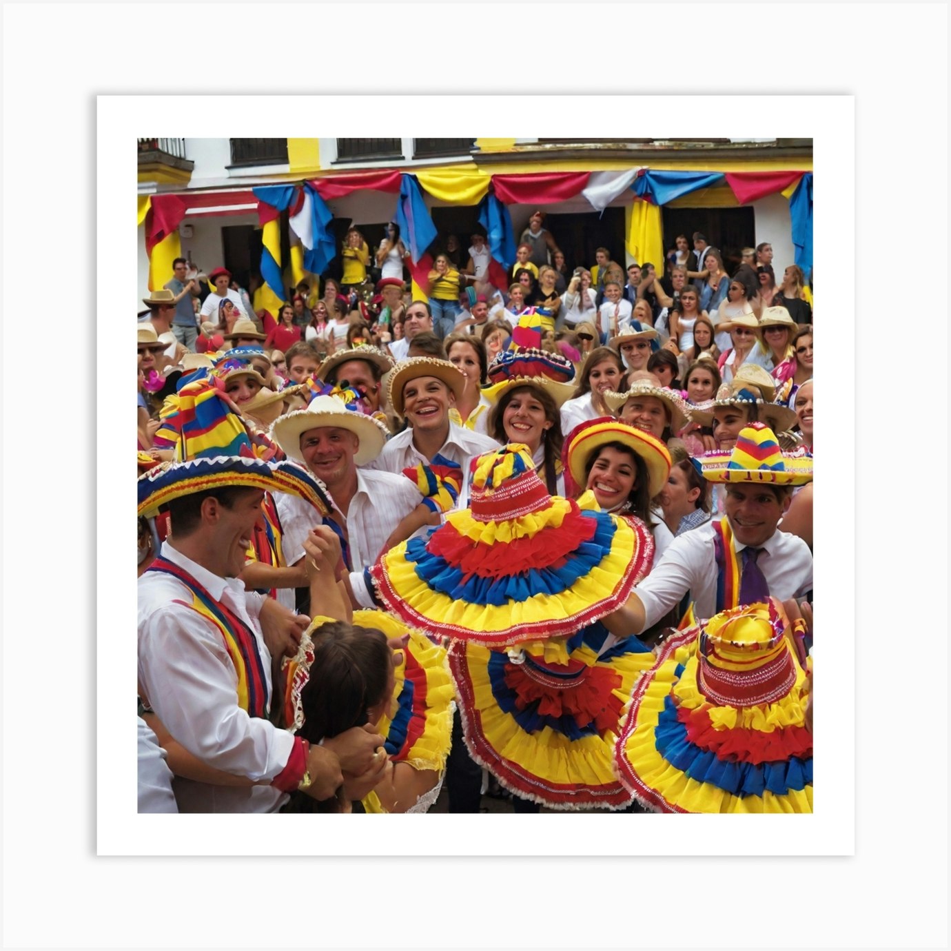 Venezuelan Festival Art Print by Pat4U - Fy