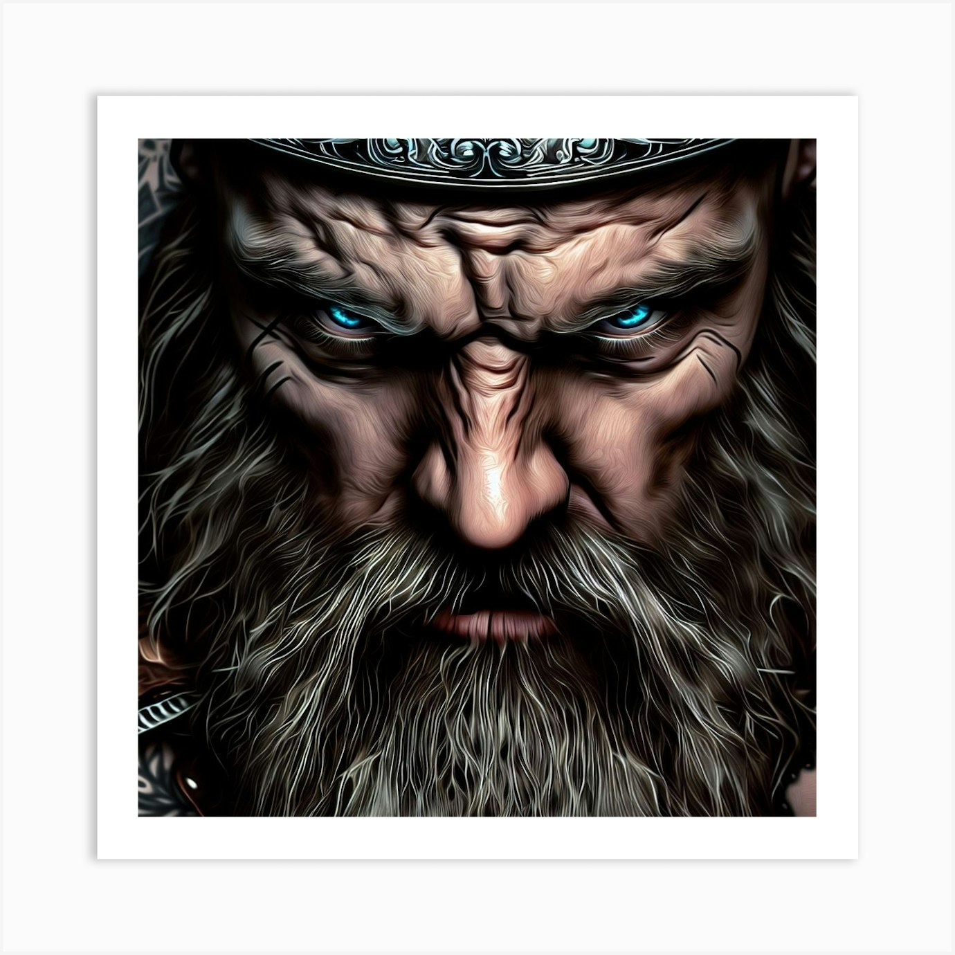 Viking Art Print by nikichadmt Fy