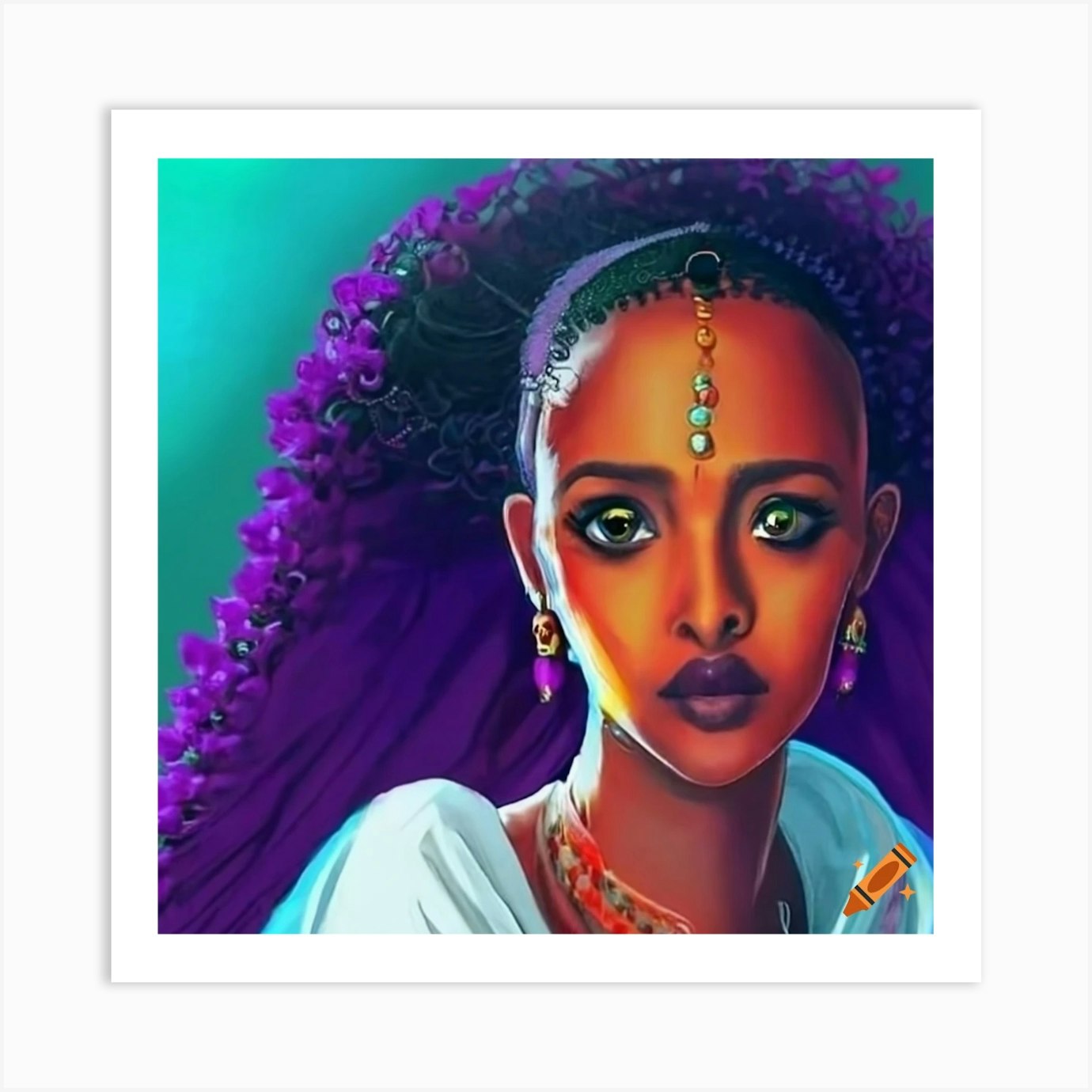 Ethiopian Beauty Art Print by Abelakaza - Fy