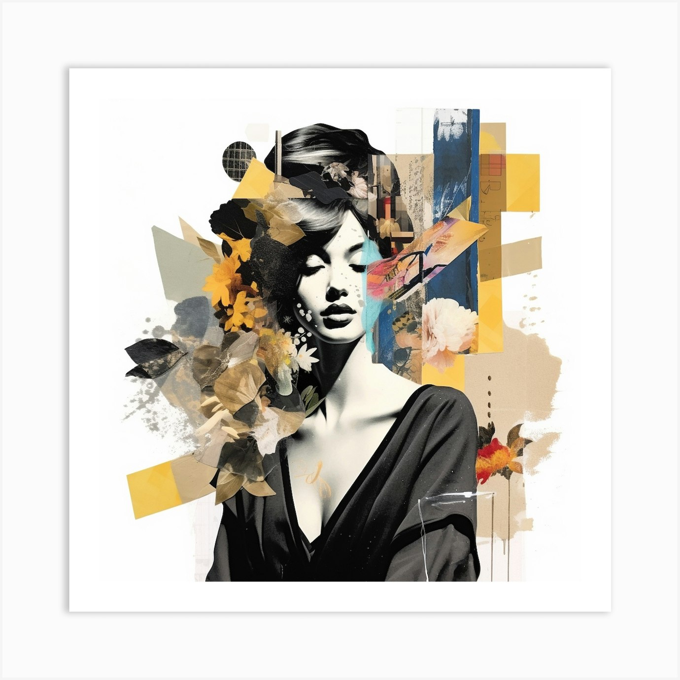 Abstract Woman Art Print by David Arts - Fy